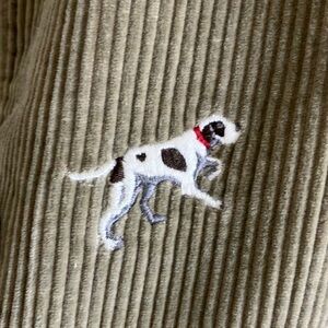 L.L.Bean Vintage Barn Field Jacket Coat size S pointers hunting dogs corduroy